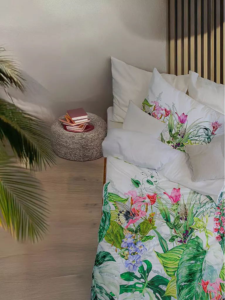 FLEURESSE | Biancheria da letto in raso BED ART 70x90cm/140x200cm Aqua |