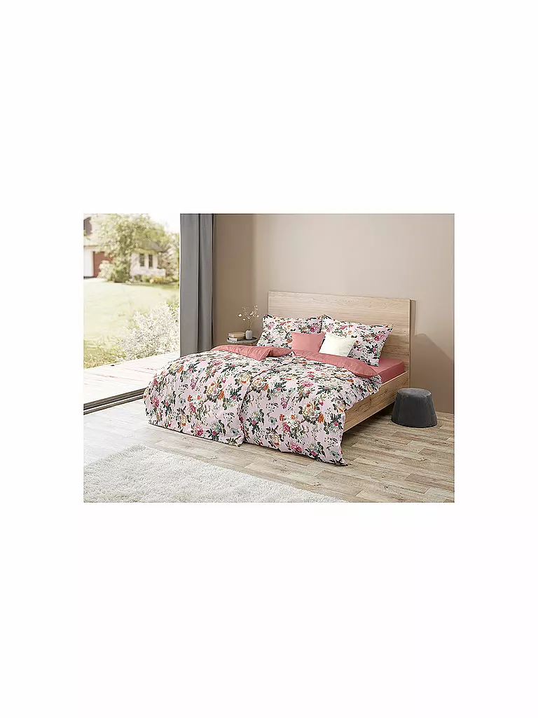 FLEURESSE | Biancheria da letto in raso BED ART 70x90cm/140x200cm Corallo | Corallo