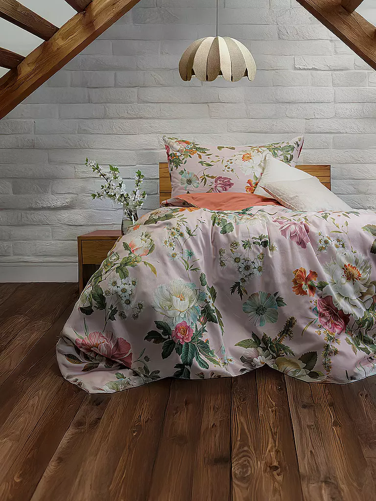 FLEURESSE | Biancheria da letto in raso BED ART 70x90cm/140x200cm Corallo | Corallo