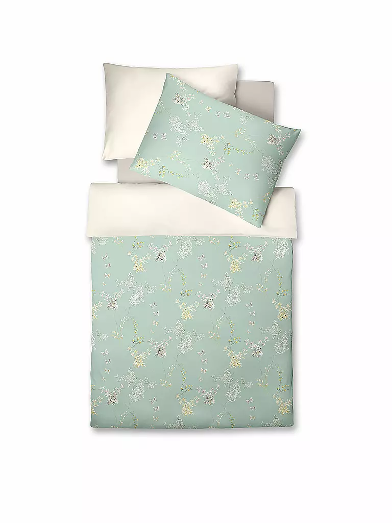 FLEURESSE | Biancheria da letto in raso BED ART 70x90cm/140x200cm Honeydew | Menta