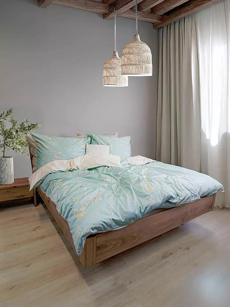 FLEURESSE | Biancheria da letto in raso BED ART 70x90cm/140x200cm Honeydew | Menta