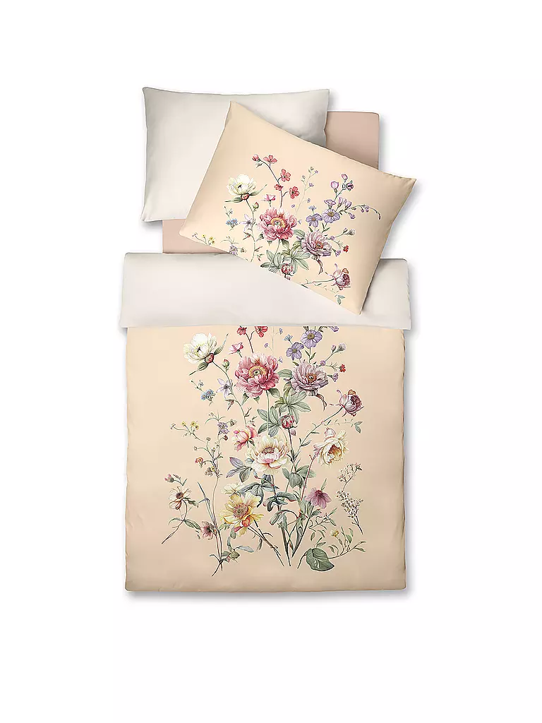 FLEURESSE | Biancheria da letto in raso BED ART 70x90cm/140x200cm Pesca | Arancione