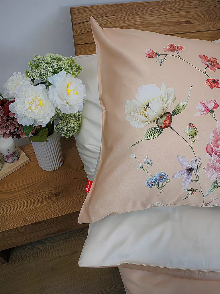 FLEURESSE | Biancheria da letto in raso BED ART 70x90cm/140x200cm Pesca |