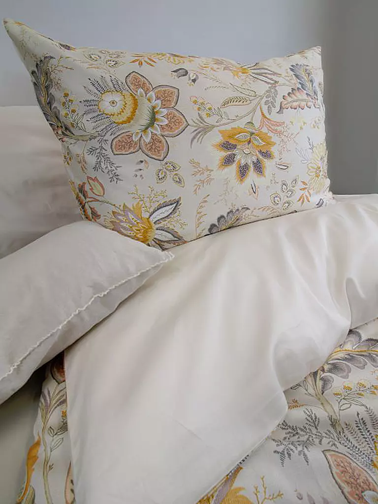 FLEURESSE | Biancheria da letto in raso MIAMI 70x90cm/140x200cm Vanilla | 