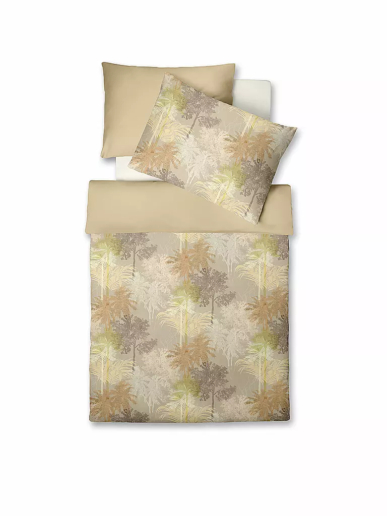 FLEURESSE | Biancheria da letto in raso MIAMI 70x90cm/140x220cm | Giallo
