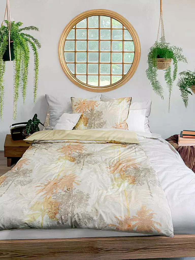 FLEURESSE | Biancheria da letto in raso MIAMI 70x90cm/140x220cm | Giallo