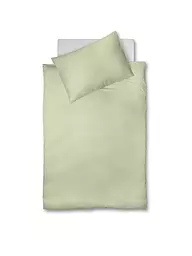 FLEURESSE | Biancheria da letto in raso Royal 70x90cm / 140x200cm Blu Perla | Verde chiaro