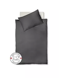 FLEURESSE | Biancheria da letto in raso Royal Uni 140x220cm Antracite | Grigio