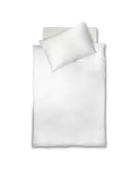 FLEURESSE | Biancheria da letto in raso Royal 2 x 70x90cm / 200x200cm Crema | Bianco