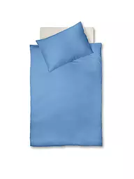 FLEURESSE | Biancheria da letto in raso Royal 70x90cm / 140x200cm Blu Perla | Blu chiaro