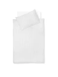 FLEURESSE | Biancheria da letto in seersucker RIO 70x90cm/140x200cm Bianco | Bianco