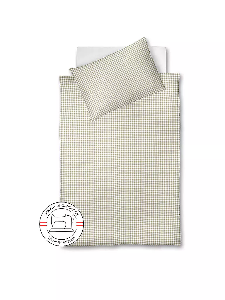 FLEURESSE | Biancheria da letto in seersucker RIO 70x90cm/140x200cm Crema | Beige