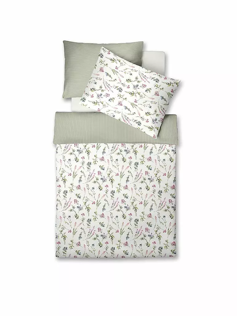 FLEURESSE | Biancheria da letto in Tencel LUXURY 70x90cm / 140x200cm Multicolor | Bianco