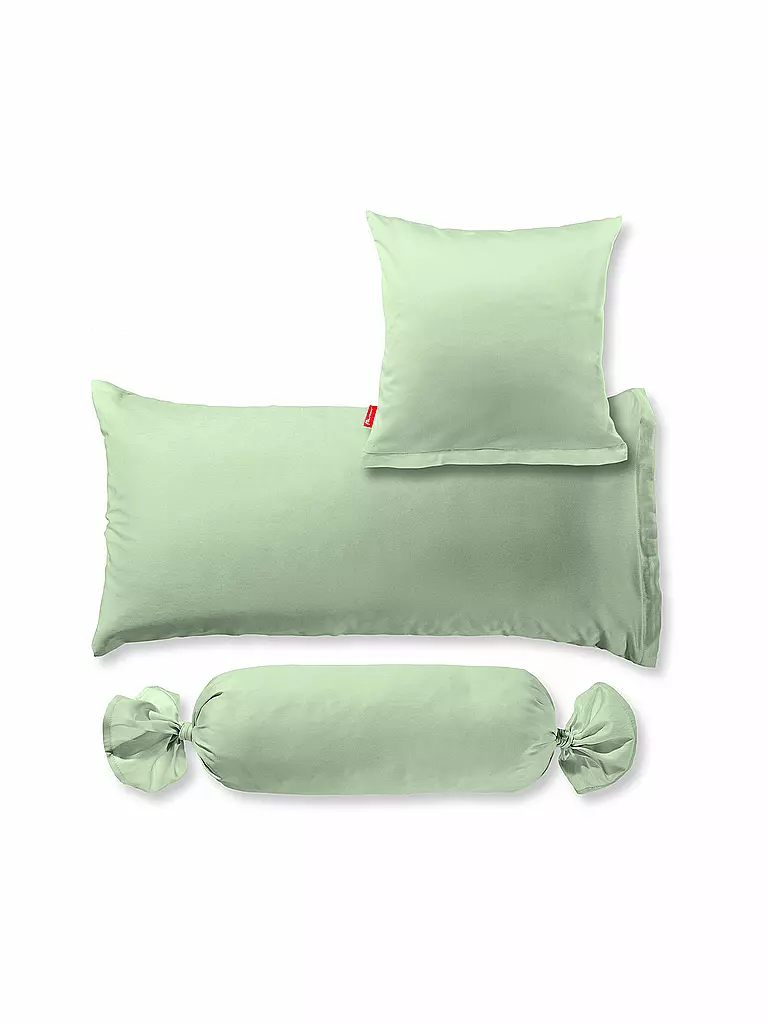 FLEURESSE | Copricuscino in raso Royal Uni, set da 2, 70x90 cm, verde chiaro | Verde chiaro
