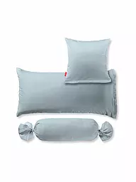 FLEURESSE | Federa per cuscino in raso Royal Uni 2x 40x60cm antracite | Blu chiaro