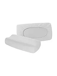 FLEURESSE | Copricuscino in jersey "Vital Comfort" 40x60cm (Bianco) | Argento