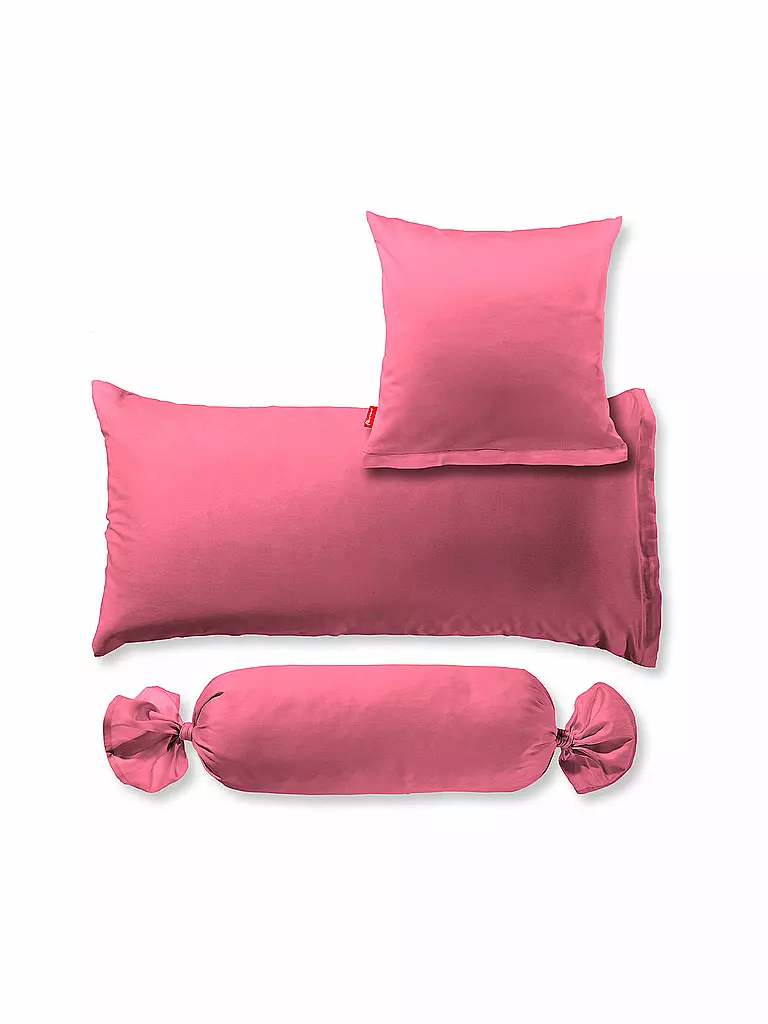 FLEURESSE | Federa per cuscino in raso Royal Uni, set da 2, 40x60 cm, corallo | Fucsia