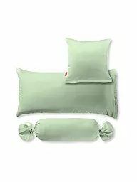 FLEURESSE | Federa per cuscino in raso Royal Uni 2x 40x60cm antracite | Verde chiaro