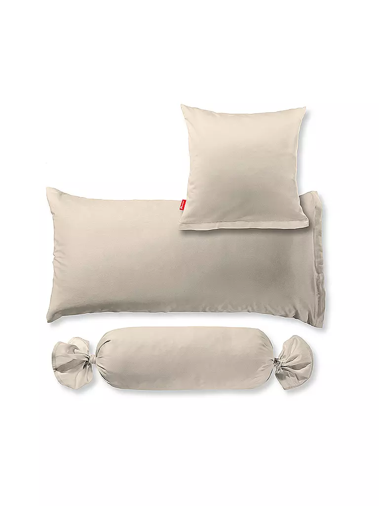 FLEURESSE | Federa per cuscino in raso Royal Uni 2x 40x40cm Sabbia | Beige