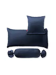 FLEURESSE | Federa per cuscino in raso Royal Uni 2x 40x60cm antracite | Blu scuro
