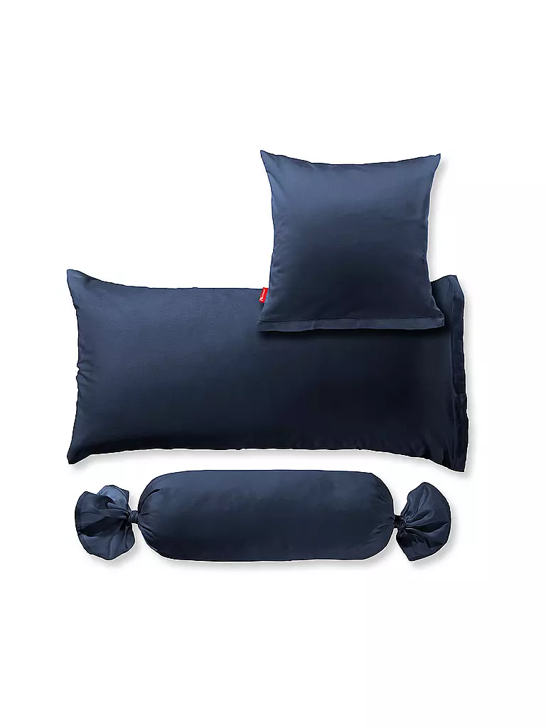 FLEURESSE | Federa per cuscino in raso Royal Uni 2x 40x60cm Blu notte | Blu scuro