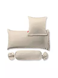 FLEURESSE | Federa per cuscino in raso Royal Uni 2x 40x60cm antracite | Beige