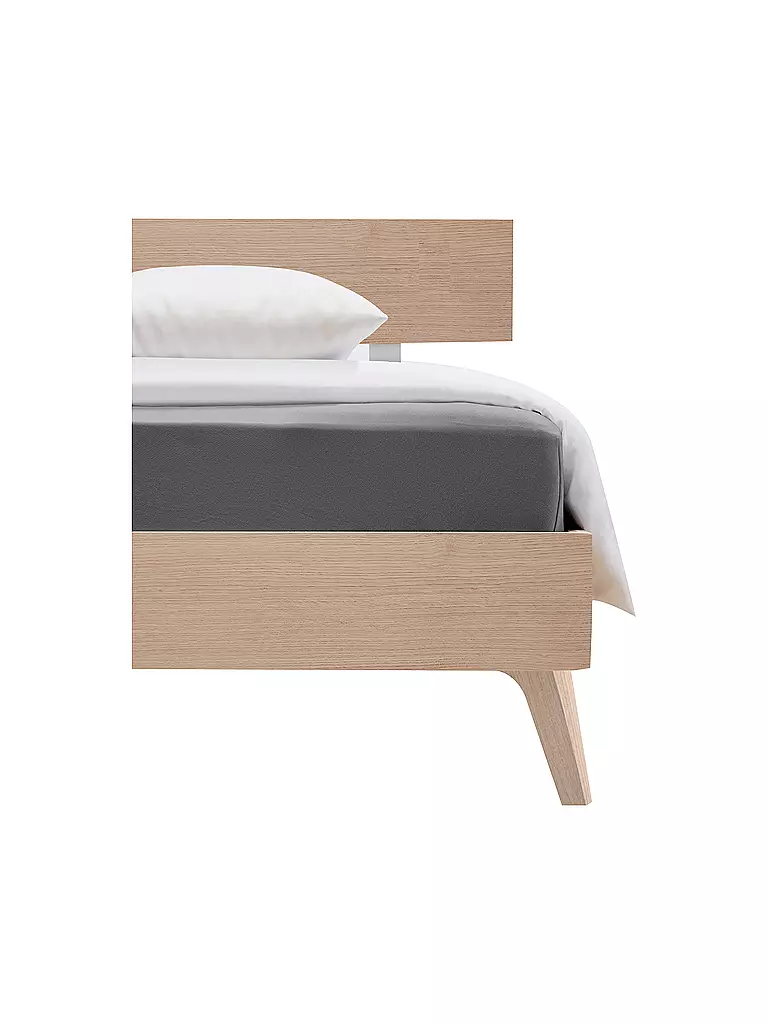 FLEURESSE | Jersey Lenzuolo con angoli 180x200cm Grigio | Grigio