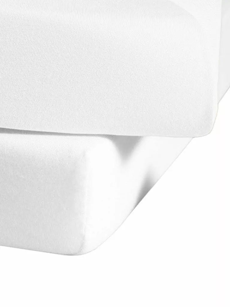 FLEURESSE | Jerseyspannleintuch 150x200cm (Bianco) | Bianco