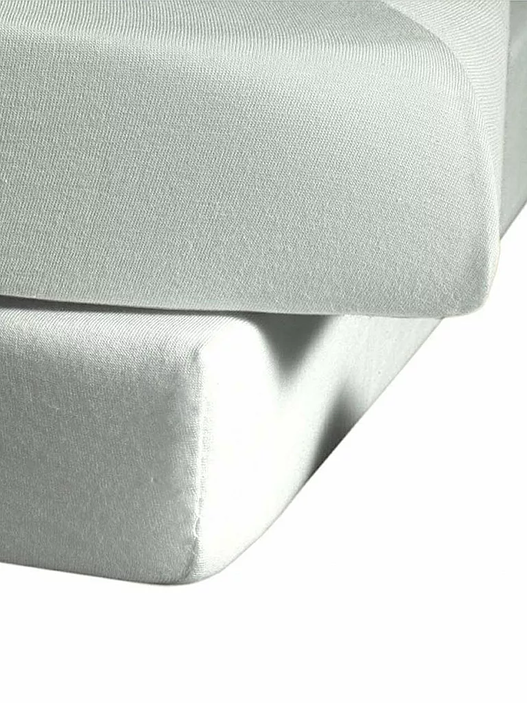 FLEURESSE | Lenzuolo con angoli in jersey 100x200 cm (argento) | Argento
