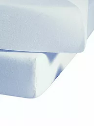 FLEURESSE | Jerseyspannleintuch 150x200cm (Bianco) | Blu chiaro
