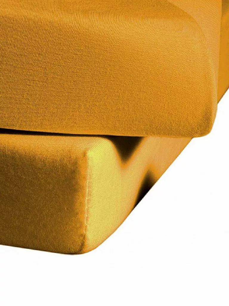FLEURESSE | Lenzuolo con angoli in jersey 180x200cm (Sole) | Giallo