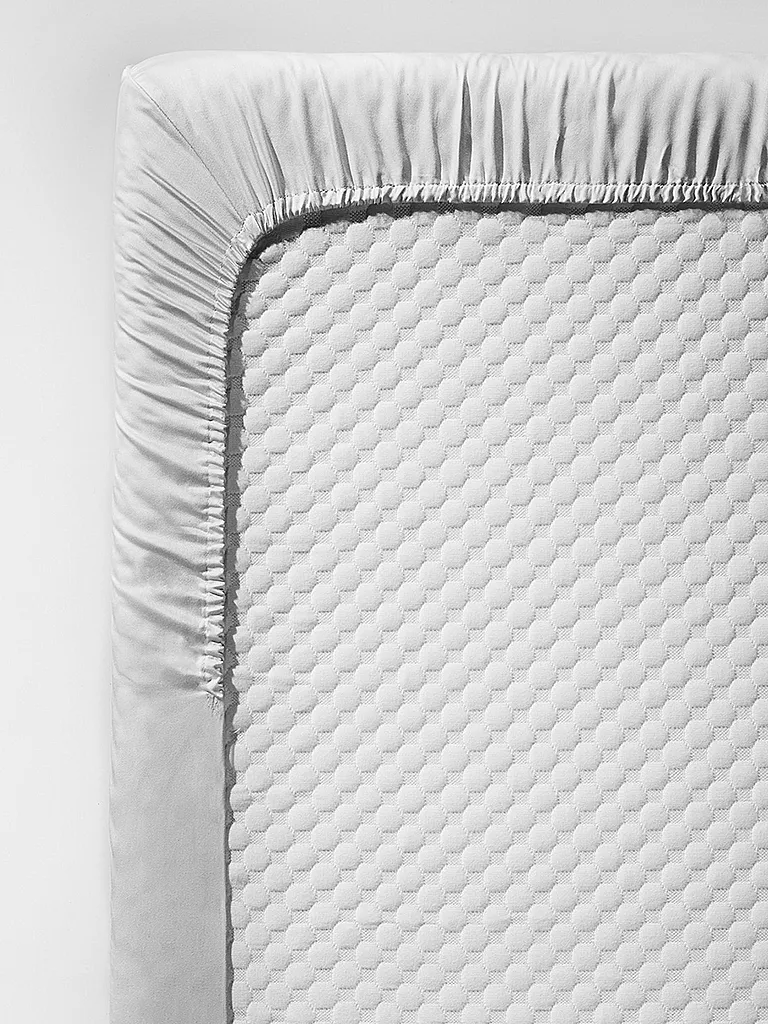 FLEURESSE | Lenzuolo con angoli in raso Royal Uni 180x200cm Argento | Argento