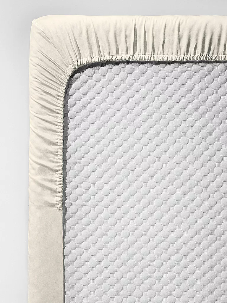 FLEURESSE | Lenzuolo con angoli in raso Royal Uni 180x200cm Crema | Crema