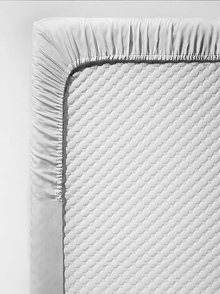 FLEURESSE | Lenzuolo con angoli in raso Royal Uni 90x200cm Argento | Argento