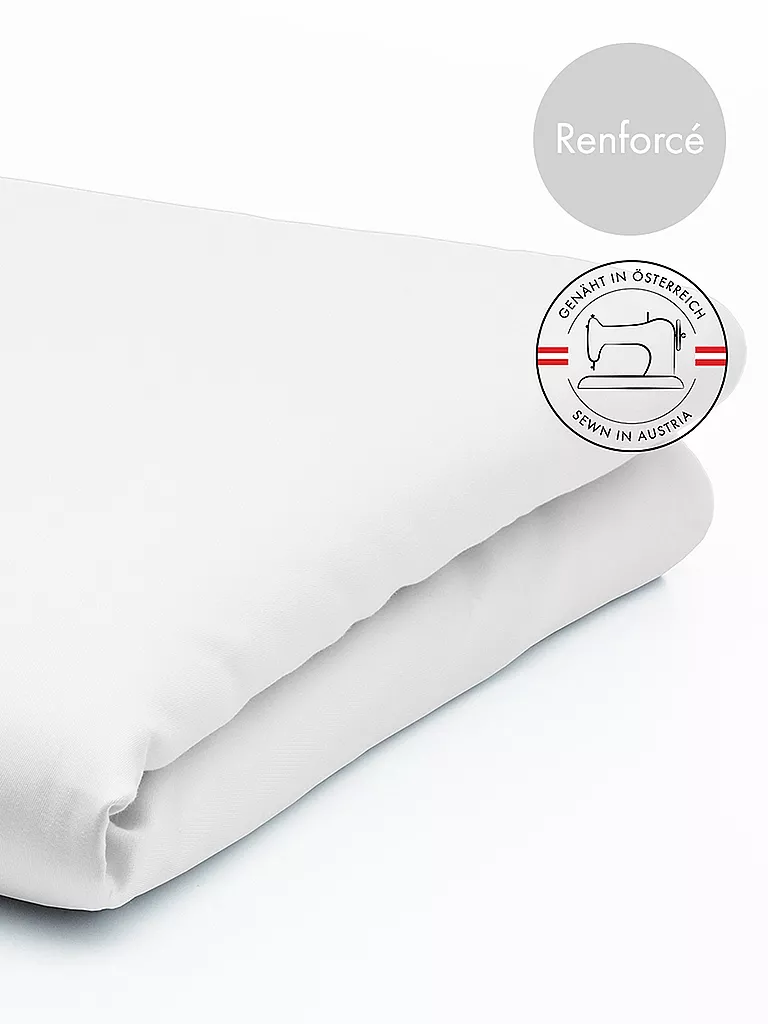 FLEURESSE | Lenzuolo con angoli Renforcé Monika 180x200cm Bianco | Bianco