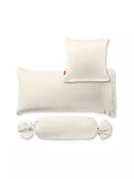 FLEURESSE | Satin Nackenrollenbezug Royal Uni 15x40cm Blau | Crema