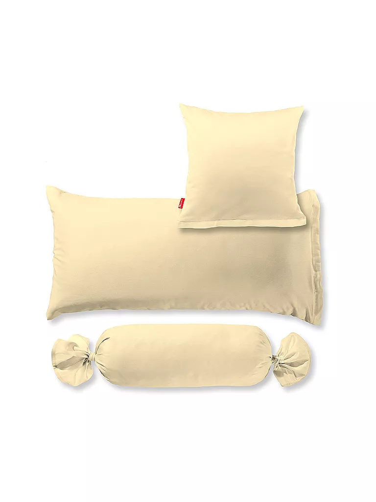 FLEURESSE | Satin Nackenrollenbezug Royal Uni 15x40cm Vanille | Giallo