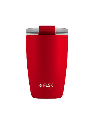 FLSK | Tazza termica - Tazza thermos CUP da asporto per caffè 0,35 l in acciaio inox rosso