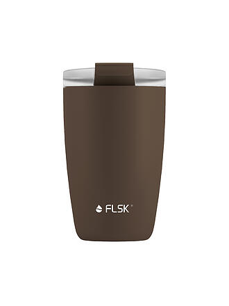 FLSK | Tazza termica - Tazza thermos CUP Tazza da caffè da asporto 0,35 l Acciaio inossidabile Cioccolato