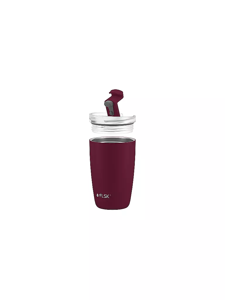 FLSK | Bicchiere termico - Tazza termica CUP Coffee to go 0,35 l Winterberry | Rosso scuro