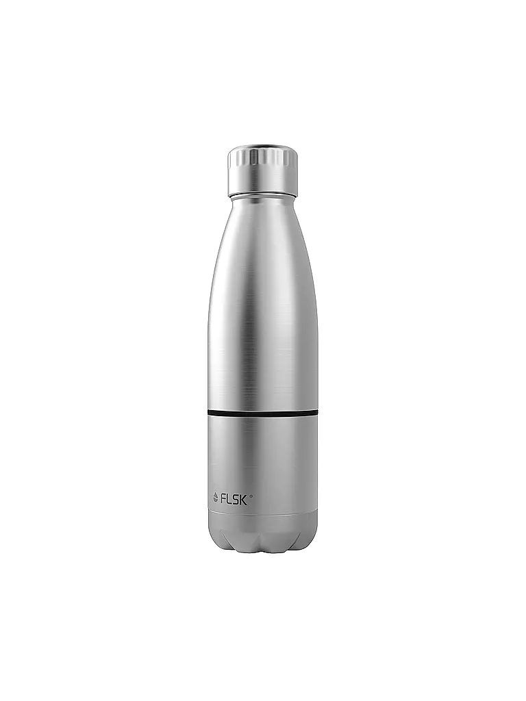 FLSK | Borraccia termica - Borraccia con tazza 0,7 l Stainless | Argento