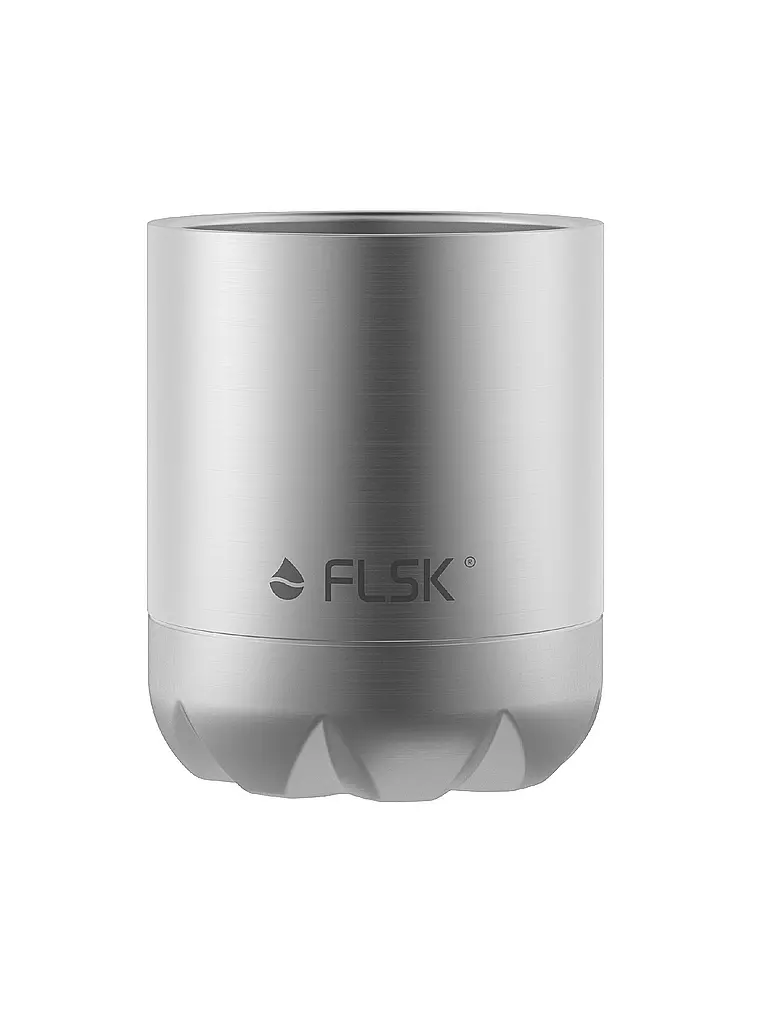 FLSK | Borraccia termica - Borraccia con tazza 0,7 l Stainless | Argento