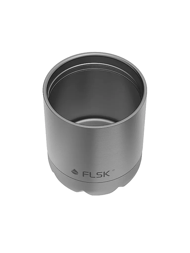 FLSK | Borraccia termica - Borraccia con tazza 0,7 l Stainless | Argento