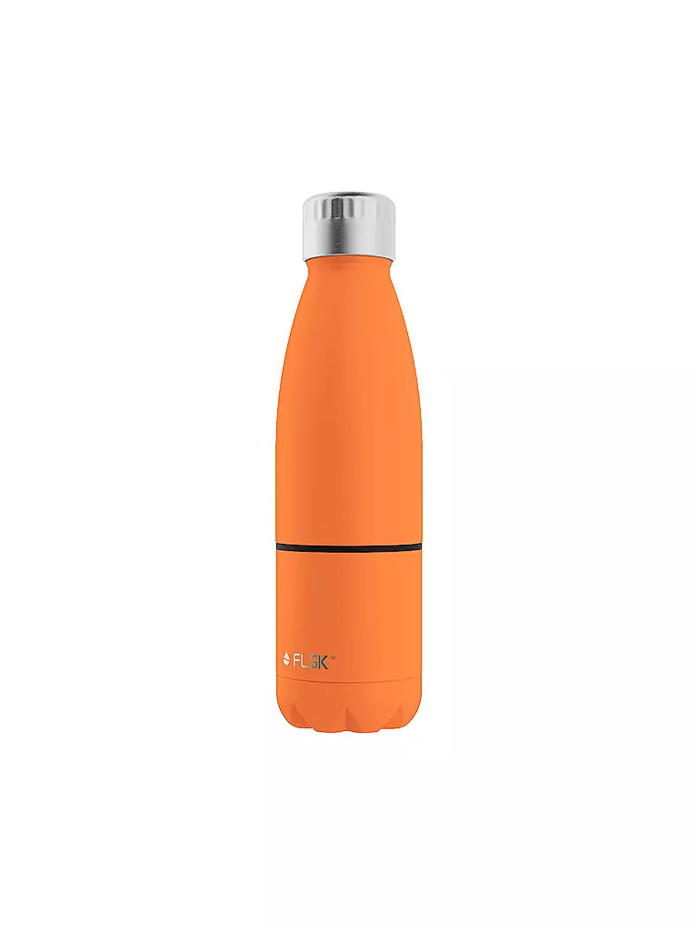 FLSK | Borraccia termica - Borraccia con tazza 0,7 l Trail-Arancione | Arancione