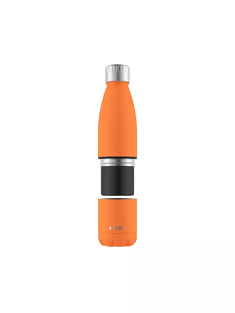 FLSK | Borraccia termica - Borraccia con tazza 0,7 l Trail-Arancione | 