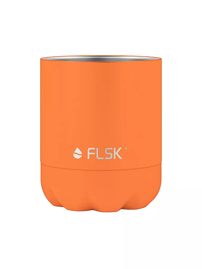 FLSK | Borraccia termica - Borraccia con tazza 0,7 l Trail-Arancione | 