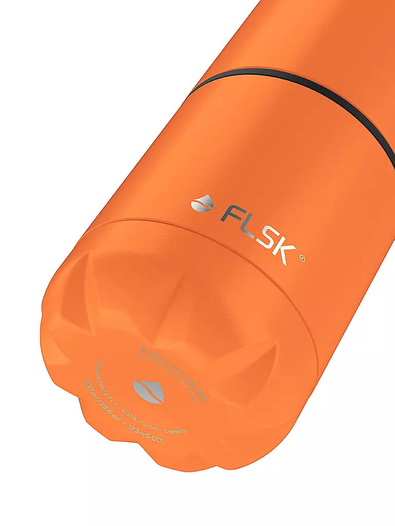 FLSK | Borraccia termica - Borraccia con tazza 0,7 l Trail-Arancione | 