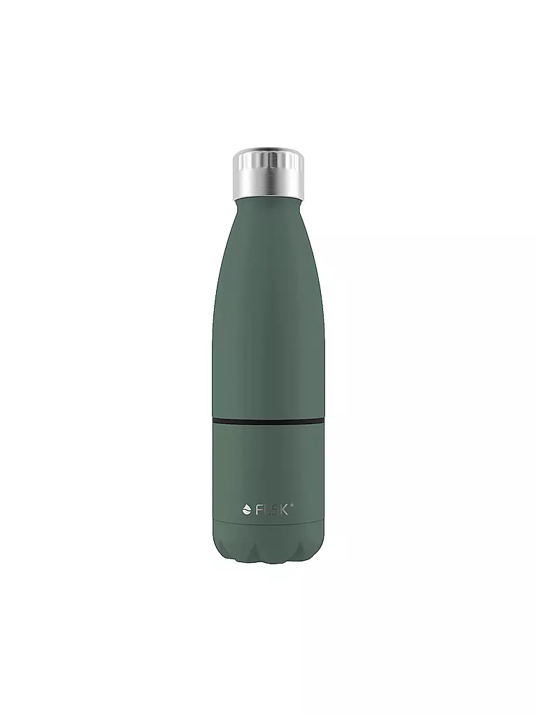 FLSK | Borraccia termica - Borraccia con tazza 0,7 l Verde Ridge | Verde scuro