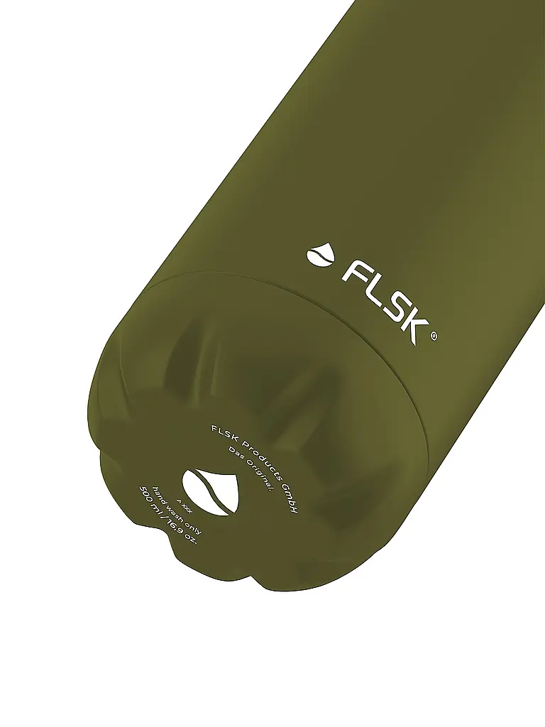 FLSK | Borraccia termica - Thermos 0,5l Acciaio Inox Oliva | Oliva