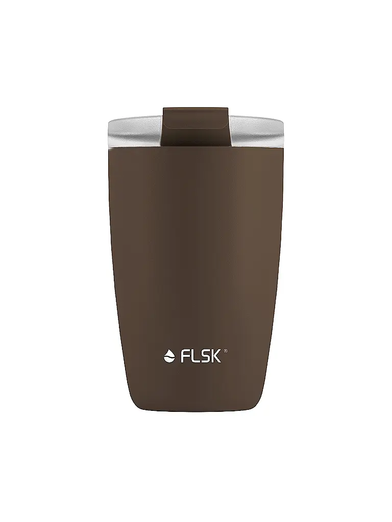 FLSK | Tazza termica - Tazza thermos CUP Tazza da caffè da asporto 0,35 l Acciaio inossidabile Cioccolato | Marrone